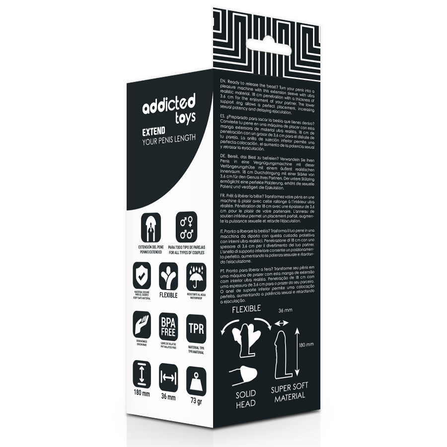 ADDICTED TOYS - EXTEND YOUR PENIS 18 CM - 1