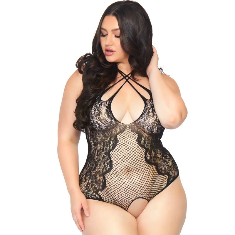 LEG AVENUE - CROTHLESS TEDDY 1X-2X - 1