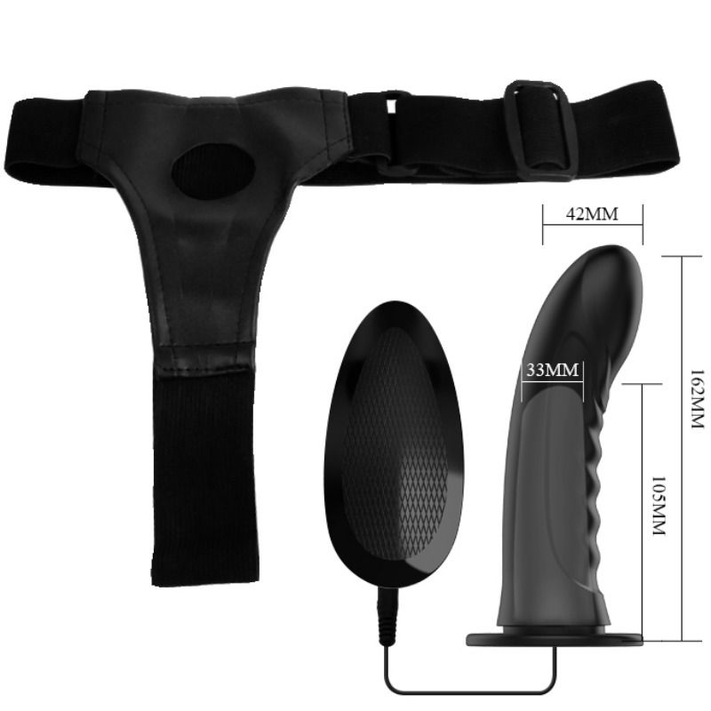PRETTY LOVE - MARVIN STRAP ON WITH VIBRATION AND HOLLOW DILDO - 5