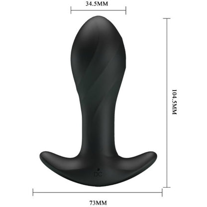 PRETTY LOVE - BLACK ANAL VIBRATOR - 8
