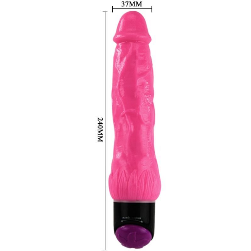 BAILE - COLORFUL SEX LILAC REALISTIC VIBRATOR 24 CM - 4
