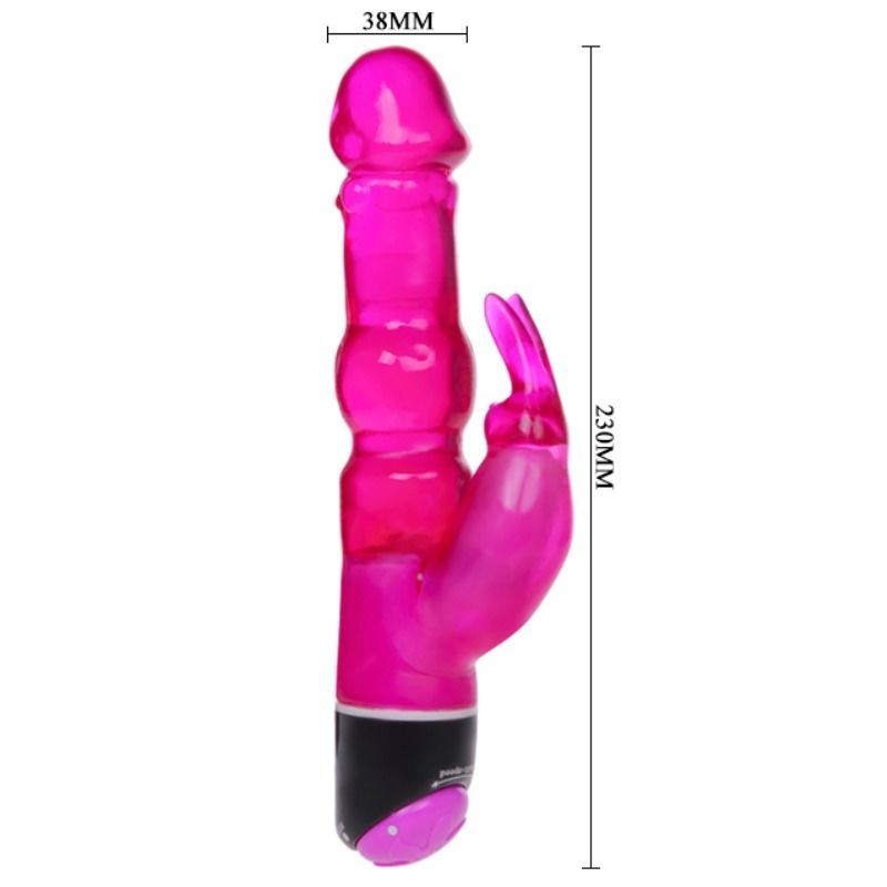 BAILE - WAVES OF PLEASURE FANTASY VIBRATOR WITH LILAC RABBIT 23 CM - 3