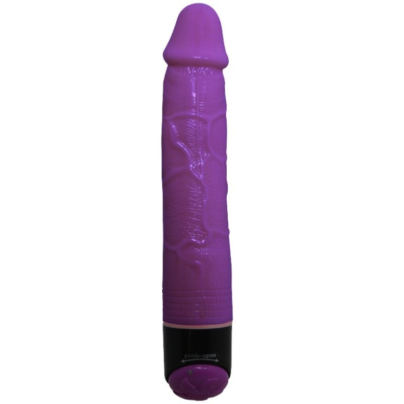 BAILE - COLORFUL SEX LILAC REALISTIC VIBRATOR 23 CM - 1