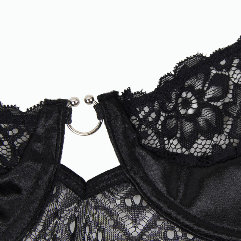SUBBLIME - CORSET CORSET AND BELT BLACK L/XL - L/XL - 12