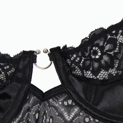 SUBBLIME - CORSET CORSET AND BELT BLACK L/XL - L/XL - 12