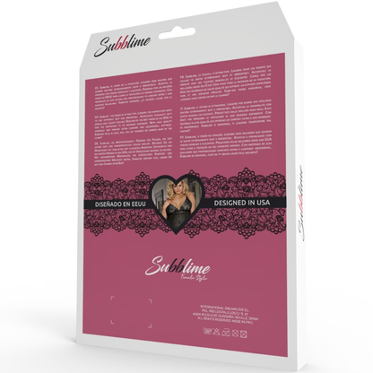 SUBBLIME - QUEEN PLUS TEDDY AND BLINDFOLD BLACK - 2
