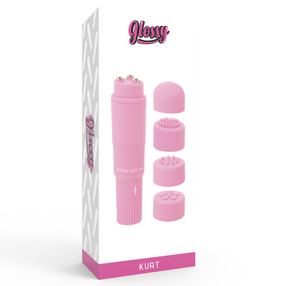 GLOSSY - KURT POCKET MASSAGER PINK - 3