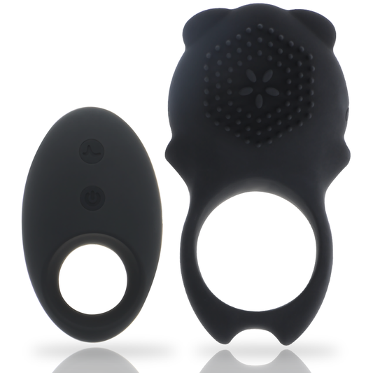 MIA  - COLOSSEO COCK RING REMOTE CONTROL BLACK - 1