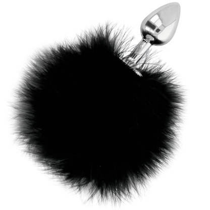 DARKNESS - EXTRA ANAL BUTTPLUG WITH TAIL BLACK 7 CM - 5