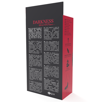 DARKNESS - SILVER ANAL PLUG 8 CM WITH BLACK TAIL - 2
