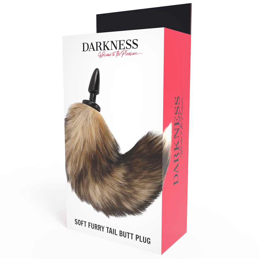 DARKNESS - NATURAL TAIL WITH SILICONE ANAL PLUG 10 CM - 2