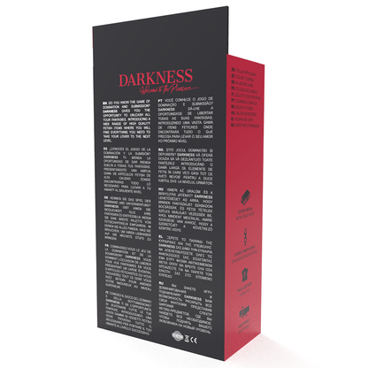 DARKNESS - POSTURE NECKLACE WITH LEATHER CHAIN - 1