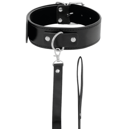 DARKNESS - POSTURE NECKLACE WITH LEATHER CHAIN - 5