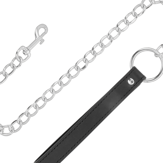 DARKNESS - COMFORTABLE POSTURE NECKLACE WITH LEATHER CHAIN - 1