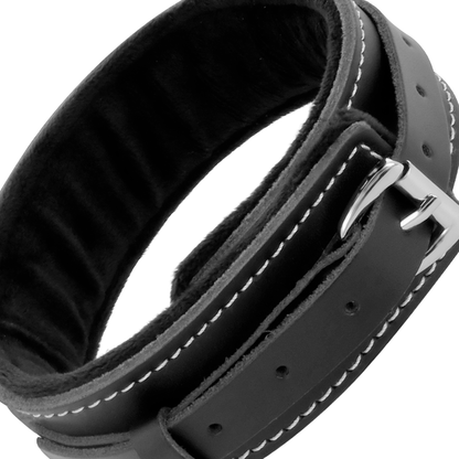 DARKNESS - HIGH QUALITY LEATHER NECKLACE WITH LEASH - 3