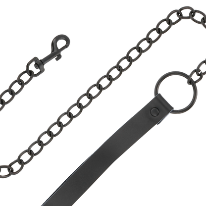 DARKNESS - BLACK NECKLACE WITH CHAIN - 4