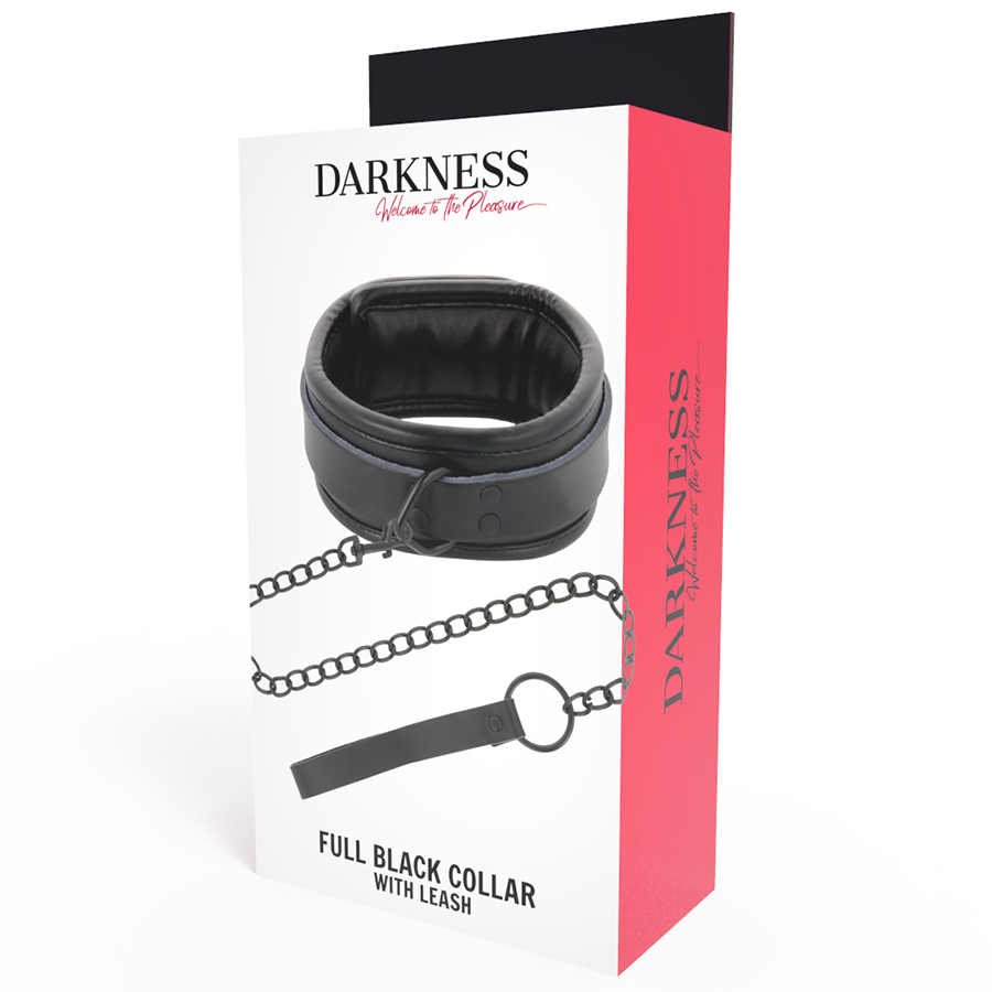 DARKNESS - BLACK NECKLACE WITH CHAIN - 2