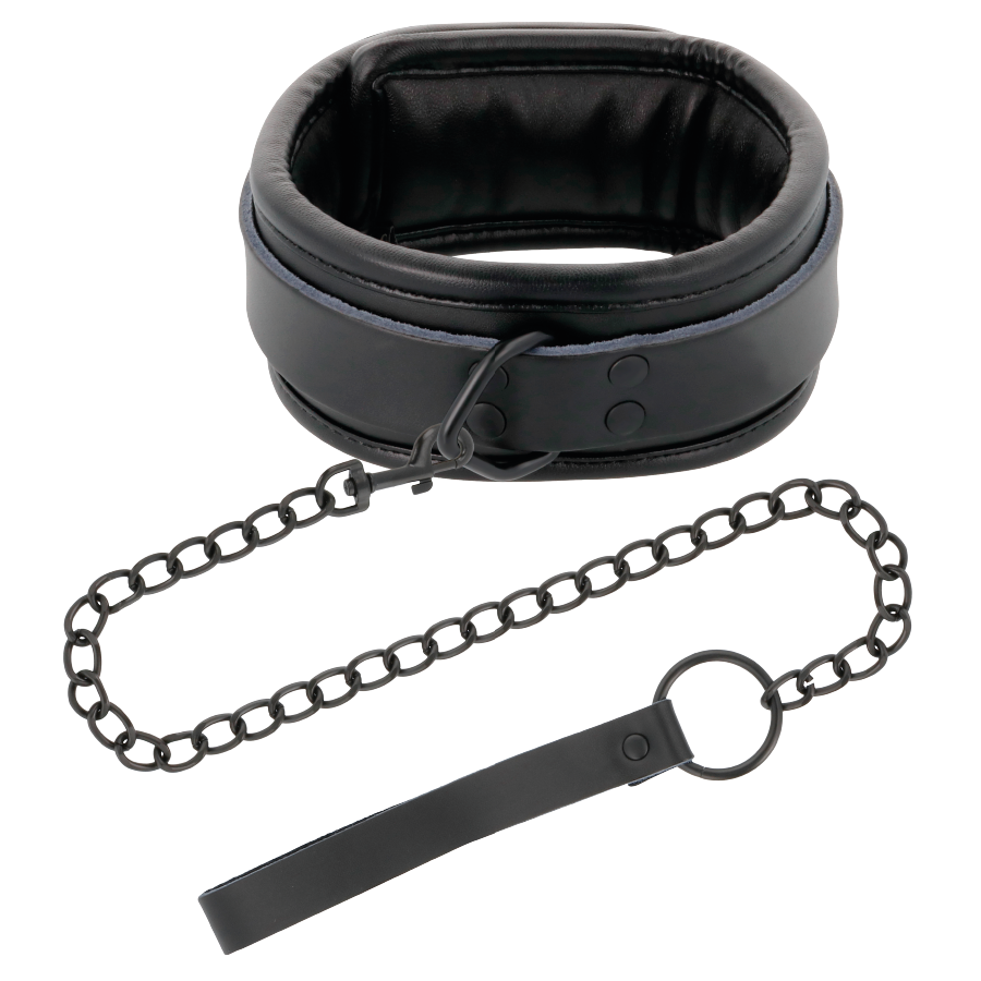 DARKNESS - BLACK NECKLACE WITH CHAIN - 5