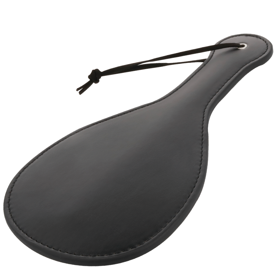 DARKNESS - ROUNDED BLACK FETISH PADDLE - 1