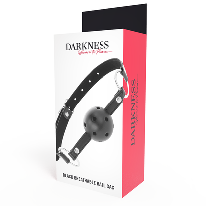 DARKNESS - BLACK BREATHABLE GAG - 3