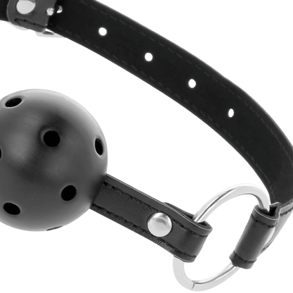 DARKNESS - BLACK BREATHABLE GAG - 2