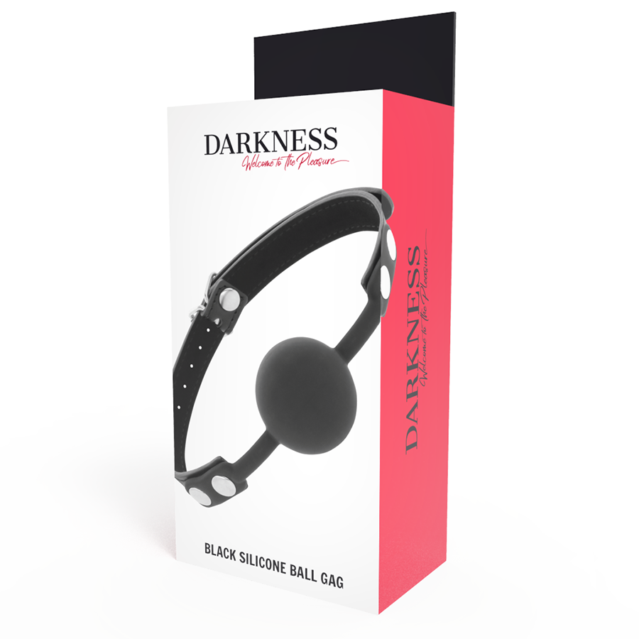 DARKNESS - BLACK SILICONE GAG - 3