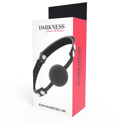 DARKNESS - BLACK SILICONE GAG - 3