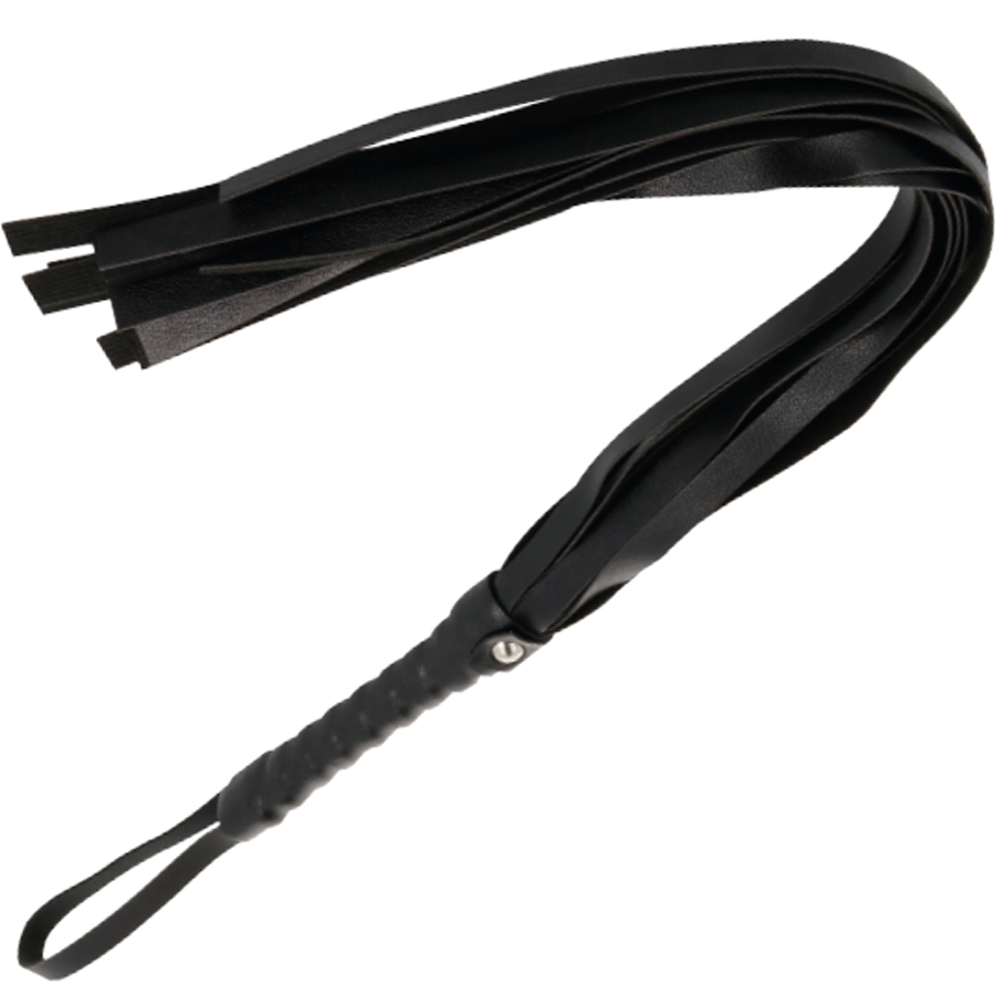 DARKNESS - BLACK BONDAGE WHIP 45 CM - 1