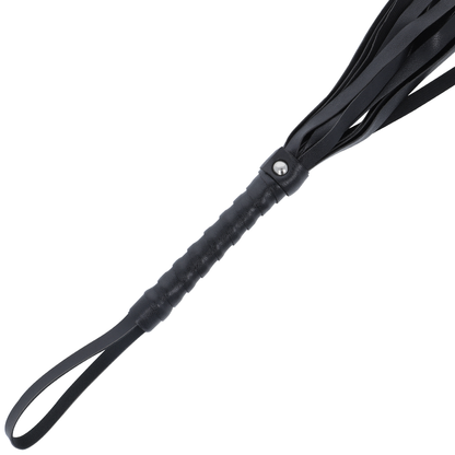 DARKNESS - BLACK BONDAGE WHIP 45 CM - 2