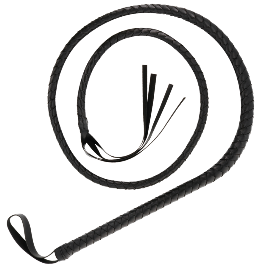 DARKNESS - BLACK BONDAGE WHIP 210CM - 1