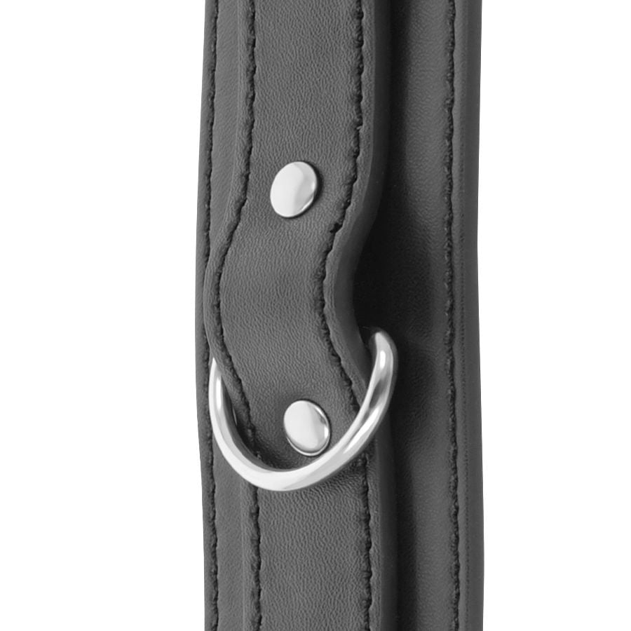 DARKNESS - BLACK ADJUSTABLE HANDCUFFS WITH DOUBLE REINFORCEMENT TAPE - 7