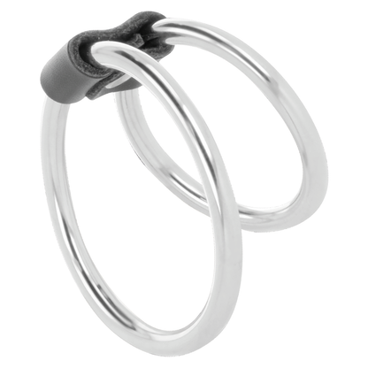 DARKNESS - DOUBLE METAL PENIS RING - 1