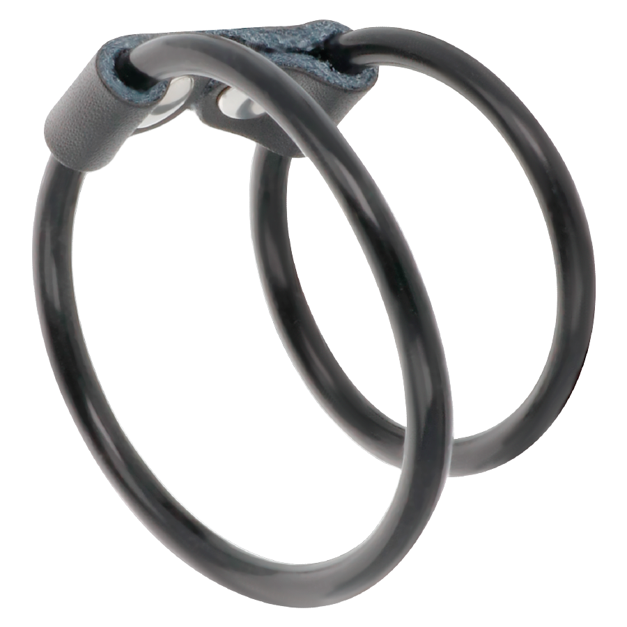 DARKNESS - DOUBLE FLEXIBLE PENIS RING - 2