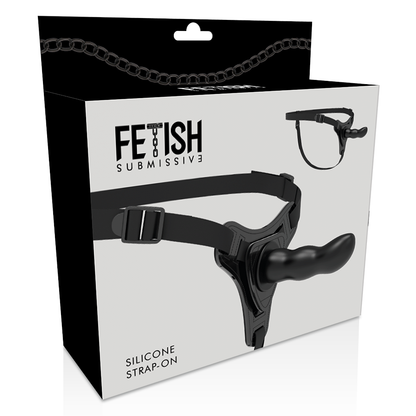 FETISH SUBMISSIVE HARNESS - BLACK SILICONE G-SPOT 16 CM - 5