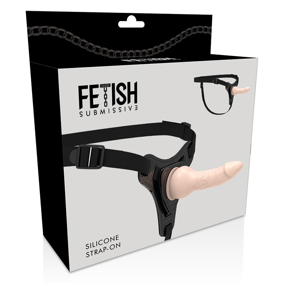 FETISH SUBMISSIVE HARNESS - FLESH REALISTIC SILICONE 16 CM - 5