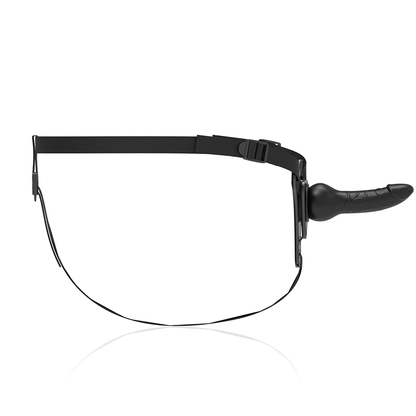 FETISH SUBMISSIVE HARNESS - BLACK SILICONE REALISTIC 16 CM - 4