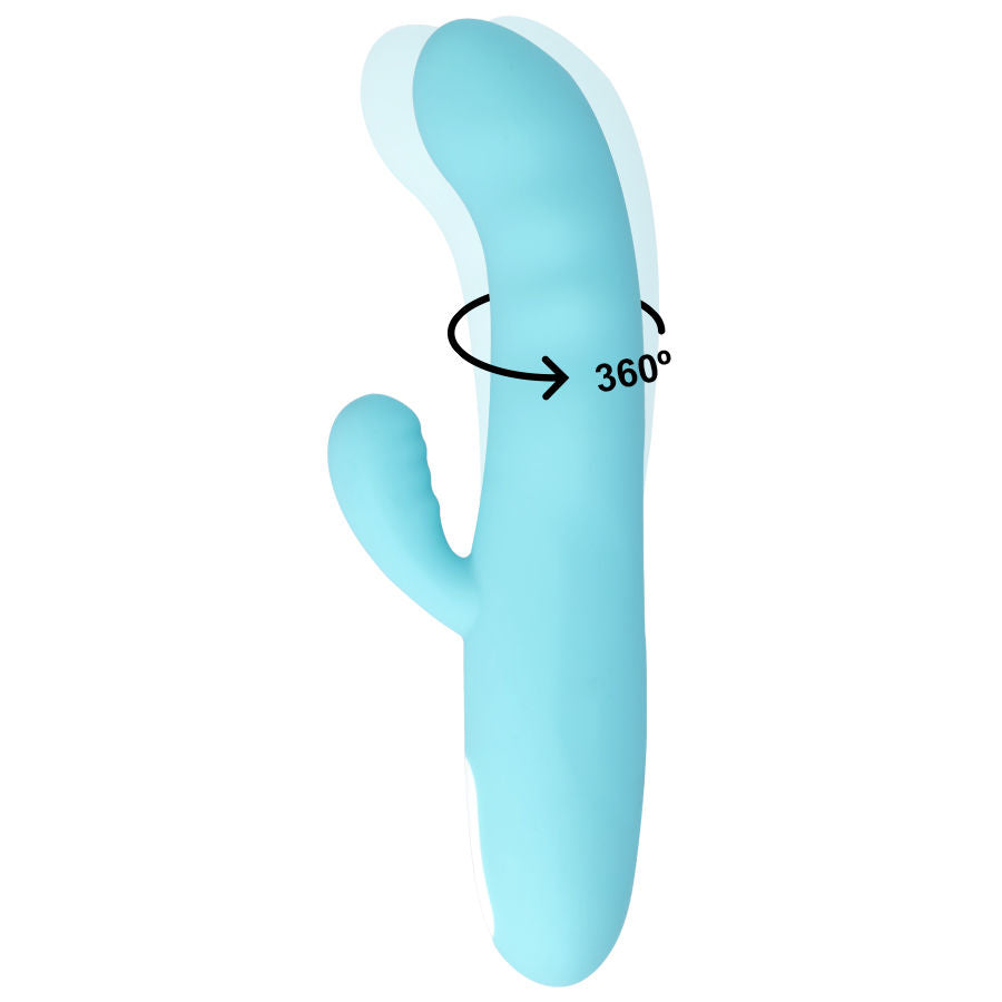 MIA - EIFFEL BLUE TURQUOISE ROTATING VIBRATOR