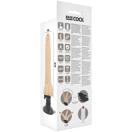 BASECOCK - REALISTIC ARTICULABLE REMOTE CONTROL BLACK 18.5 CM -O- 4 CM