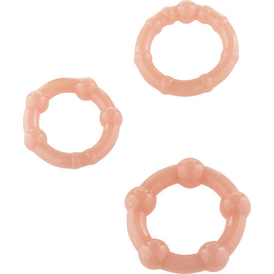 SEVEN CREATIONS - SET OF THREE SKIN PENIS RINGS - 1