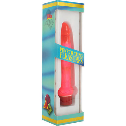 SEVEN CREATIONS - JELLY THIN PINK ANAL VIBRATOR - 2