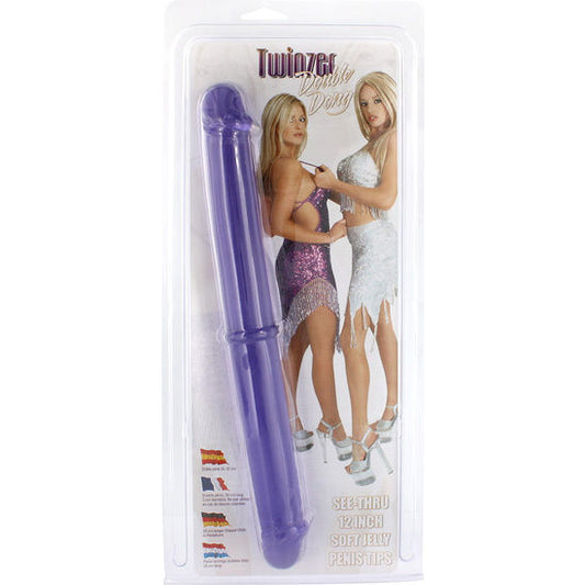 SEVEN CREATIONS - DOUBLE PENIS 30 CM VIOLET