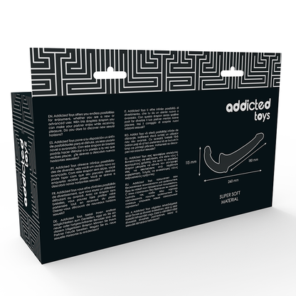 ADDICTED TOYS - DILDO WITH RNA S WITHOUT SUBJECTION BLACK - 6