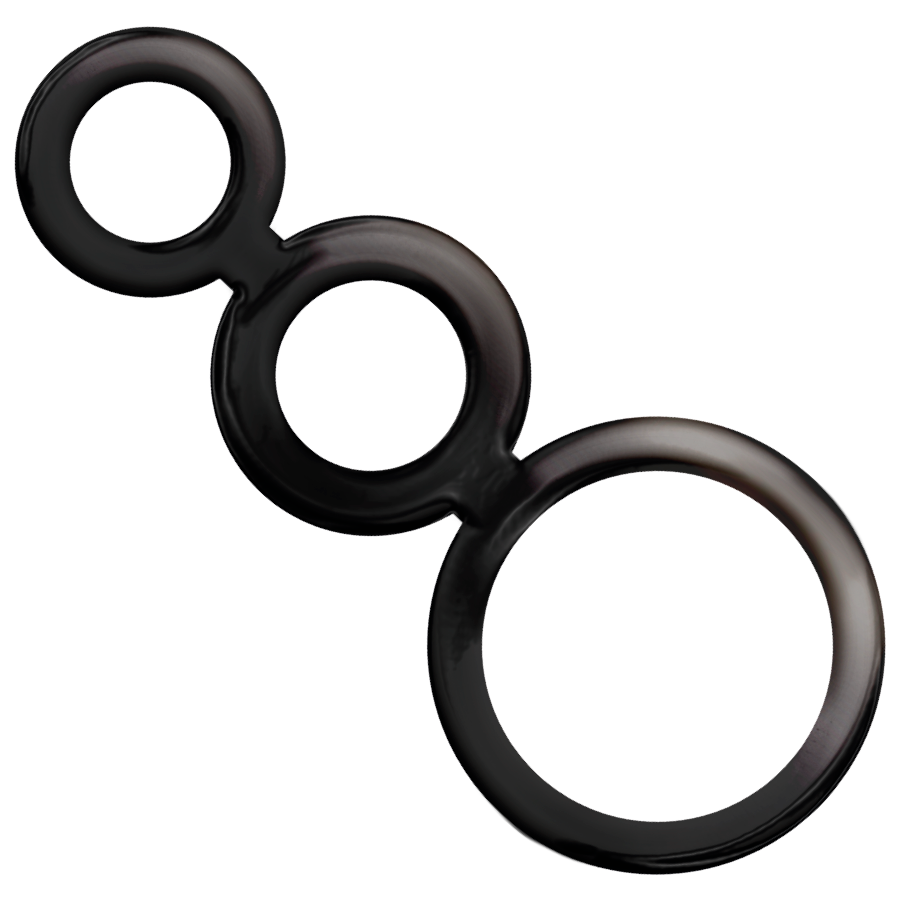 ADDICTED TOYS - RINGS SET FOR PENIS - SMOKED - 4
