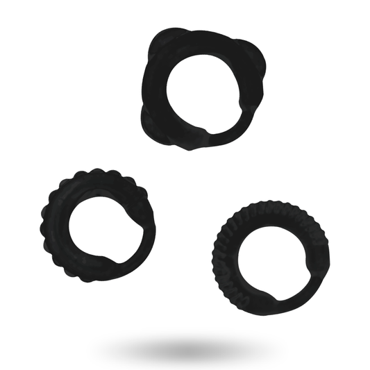 ADDICTED TOYS - C-RING SET BLACK - 1