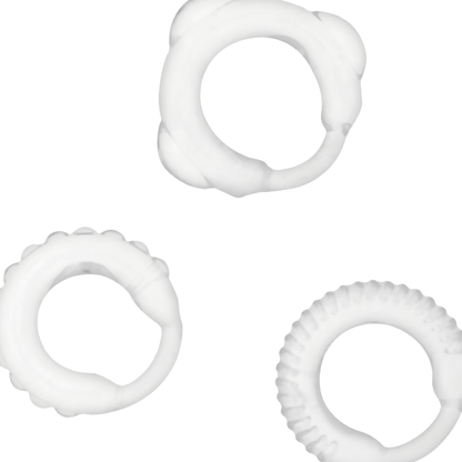 ADDICTED TOYS - TRANSPARENT C-RING SET