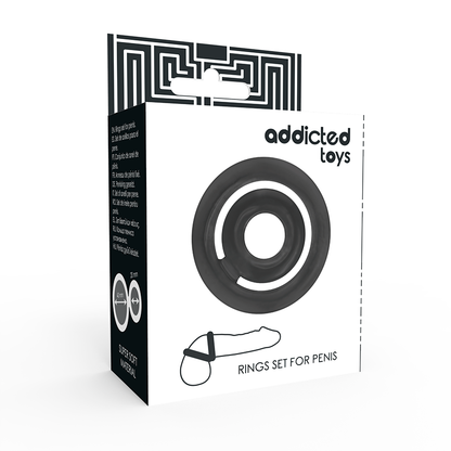 ADDICTED TOYS - POTENZ- C-RING PENIS BLACK - 2