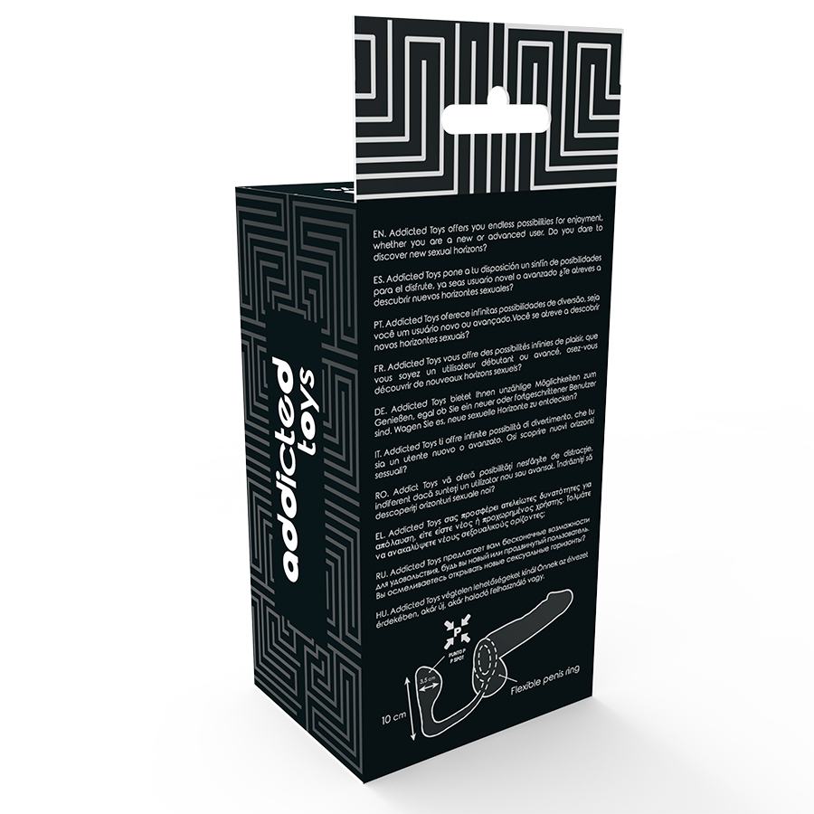 ADDICTED TOYS - BUTT PLUG WITH BLACK COCK RING