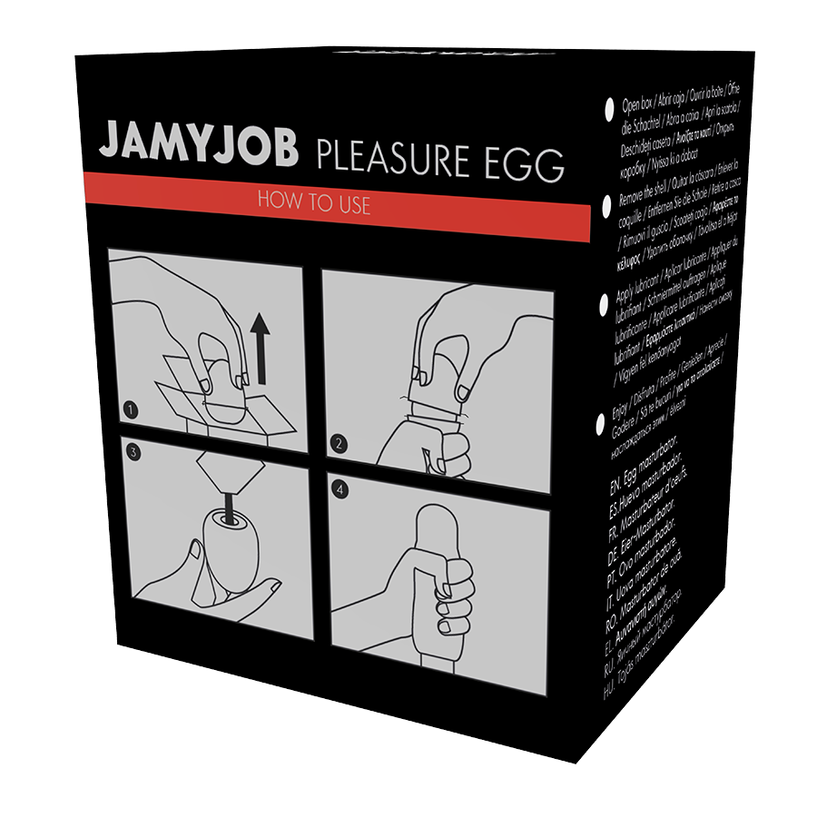 JAMYJOB - MASTURBATEUR ŒUF VERSION NOIRE DISCRET