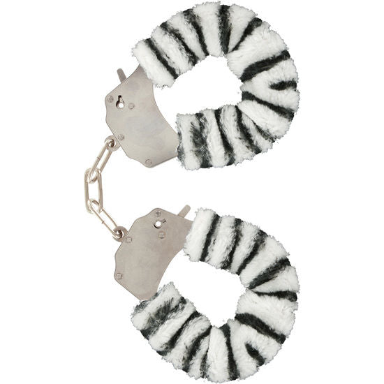 TOYJOY - FURRY FUN CUFFS BONDAGE ZEBRA - 1