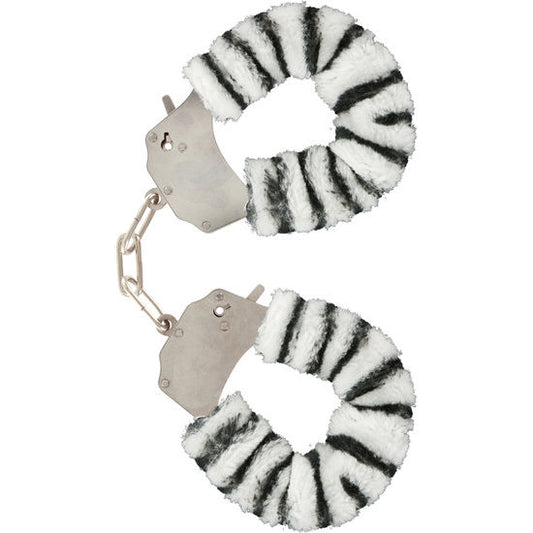 TOYJOY - FURRY FUN CUFFS BONDAGE ZEBRA - 1